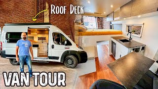 VAN LIFE | TINY $38,000 Luxury Camper Conversion Van Tour!