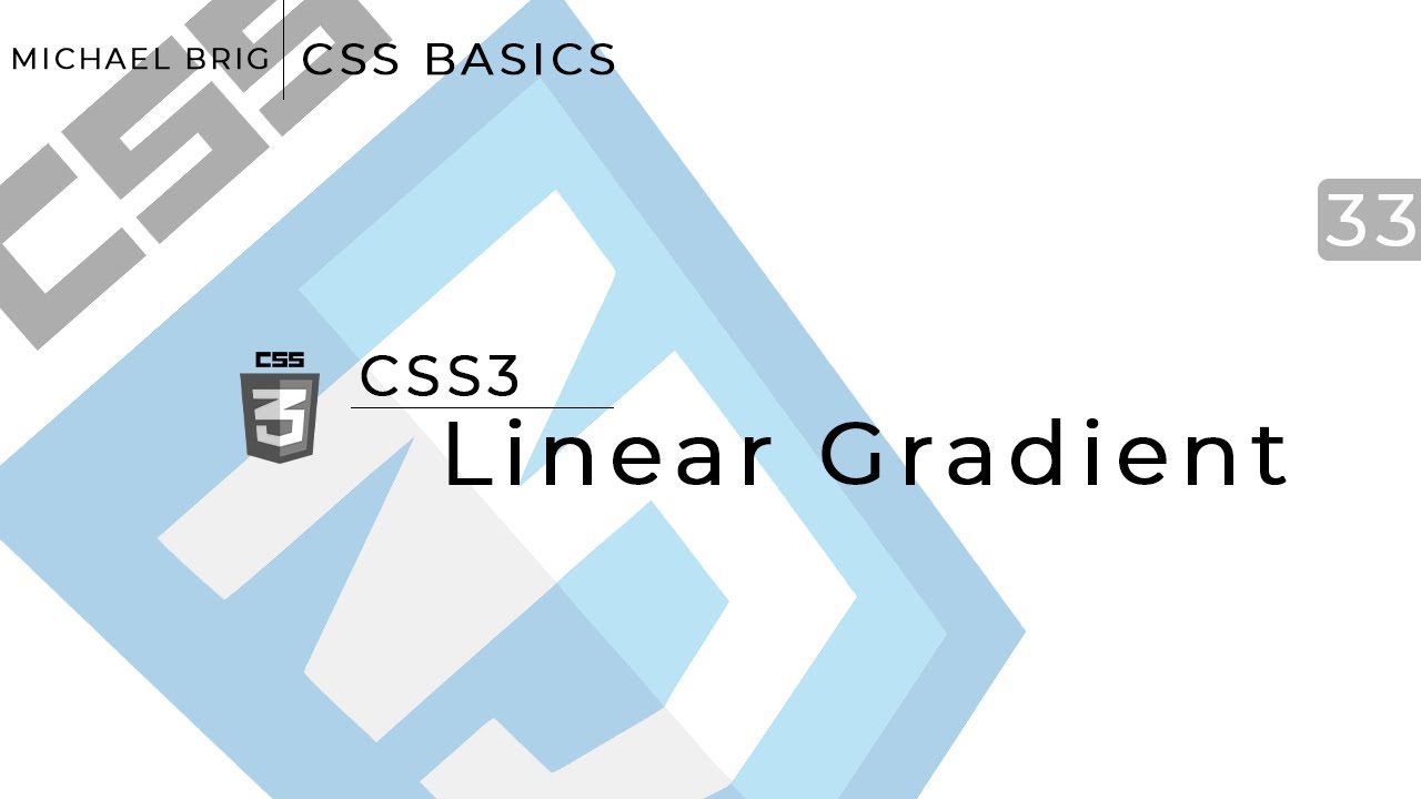 CSS Basics - Linear Gradient - YouTube