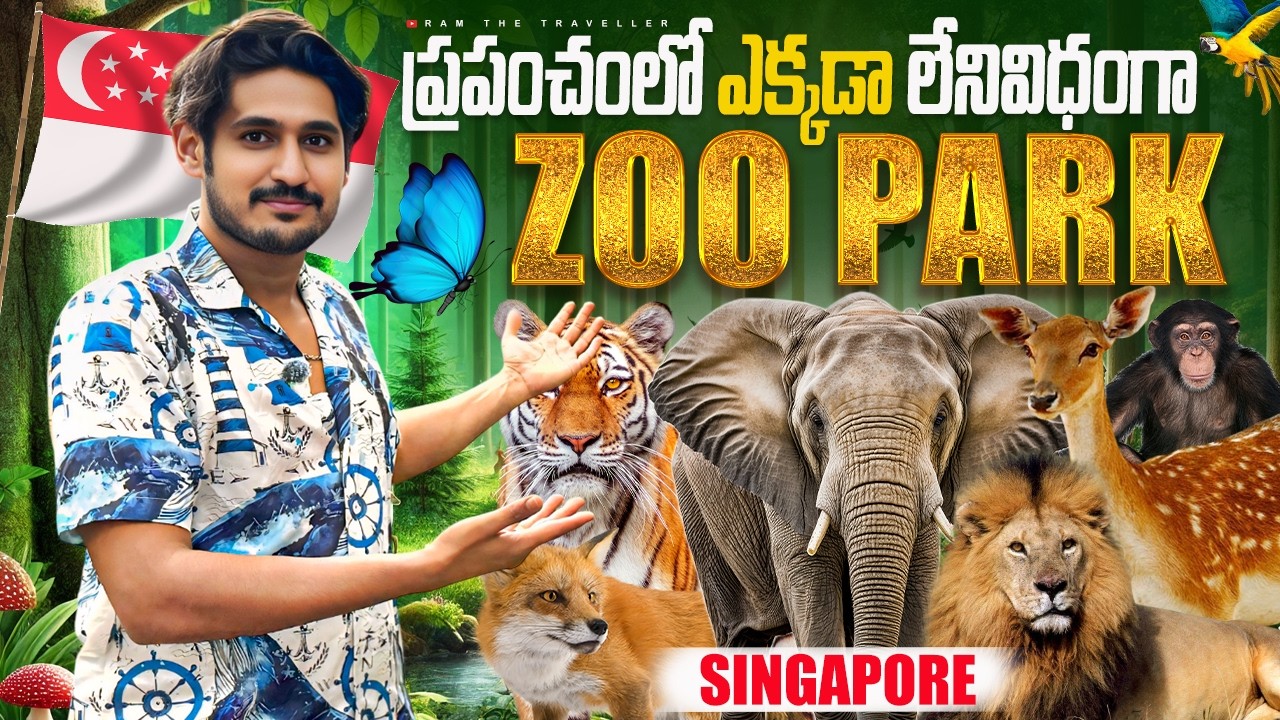 సింగపూర్ zoo🐯ఒక రేంజులో ఉంది | A Wild Day at Singapore Zoo–Up Close with Animals [Ram The Traveller]