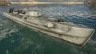 Famous Schnellboot S-100 (S204) Lang with Mines:RB ACTION (War Thunder Dev Server 1.101 "Raining Fire" Profile