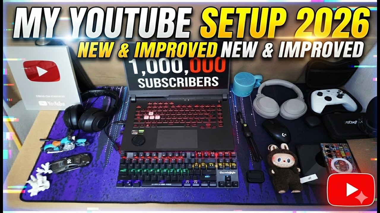 My BUDGET YouTube Studio Setup 2026! 🚀