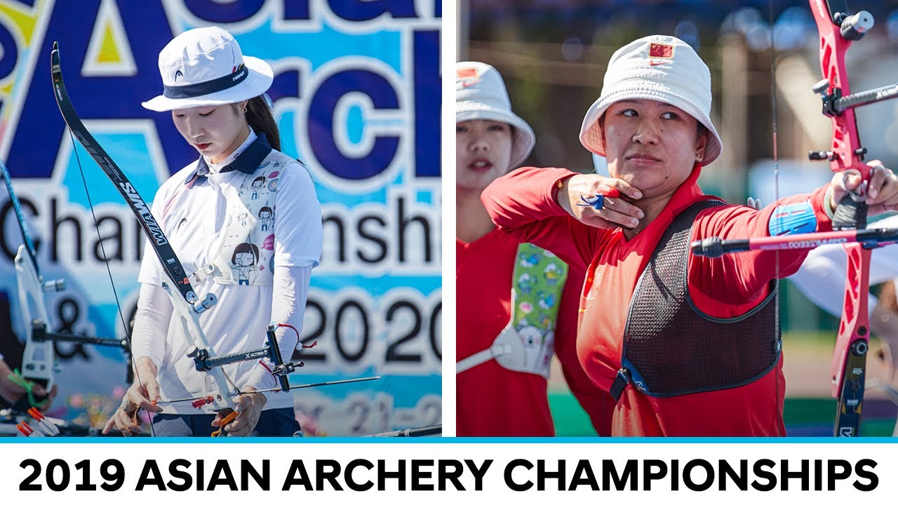 Korea v China recurve women team gold Bangkok 2019 Asian Archery