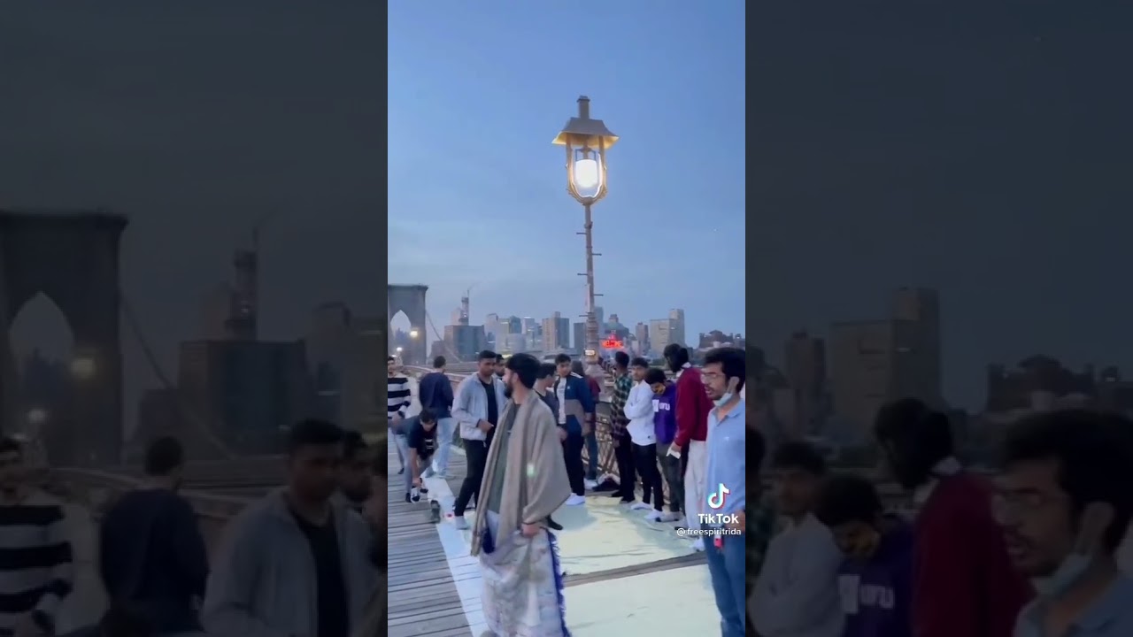 FAJR on the BROOKLYN BRIDGE, MAY ALLAH BLESS YOU ALL ❤️.   