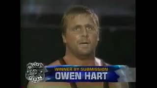 Owen Hart (c) vs Jesus Castillo WWF European Title Match (WWF Shotgun Saturday Night 2/14/98)