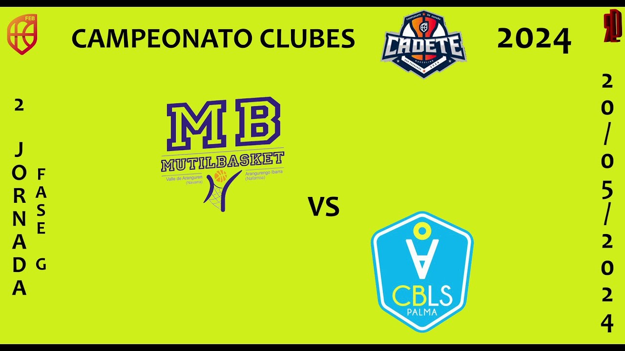 ARANGUREN MUTILBASKET A//LA SALLE PALMA A PRO FRANKIE'S #2 FG CECM CAMPEONATO CLUBES CADETE 2024