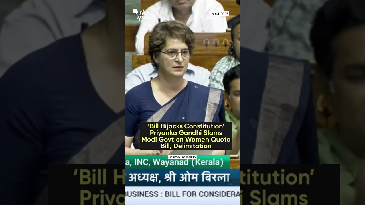 ‘Women Catch Liars Easily’ Priyanka Gandhi Slams PM Modi on Women Quota Bill | The Quint