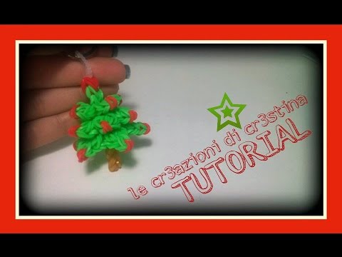 Babbo Natale 3d Con Elastici.Tutorial Albero Di Natale 3d Con Elastici Rainbow Loom Diy Christmas Tree Charm Youtube