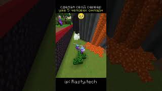сделал свой сервер уже 5 человек онлайн айпи: Rasty.tech  #minecraft #анархия