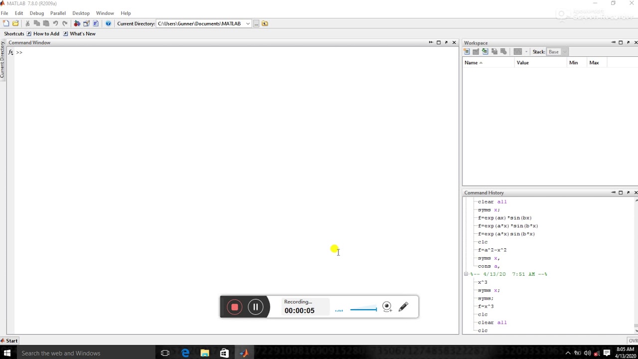 Differentiation of a Function in MATLAB just in 1 minute YouTube