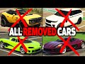 GTA 5 Online - ALL REMOVED CARS (Rockstar Games Removes Cars From GTA Online)