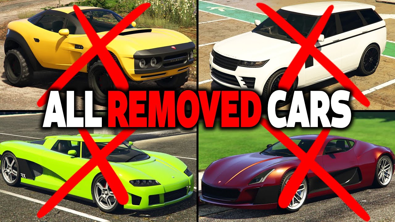 GTA 5 Online ALL REMOVED CARS Rockstar Games Removes Cars From GTA