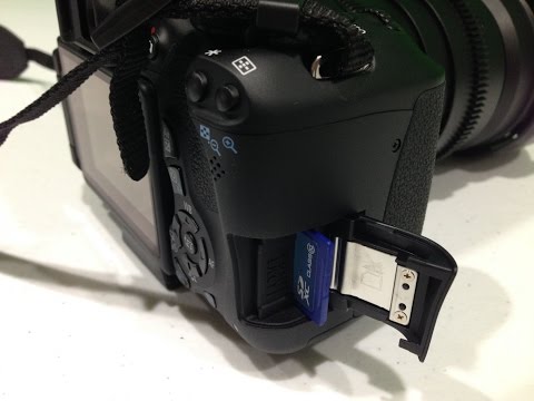 How To Insert Sd Card In Canon Camera