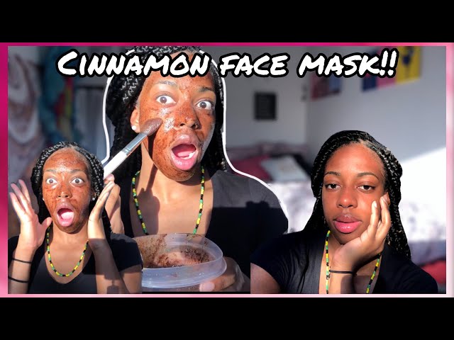 Trying an egg,  honey and cinnamon face mask..Does it work🤔?|Abby Laura class=