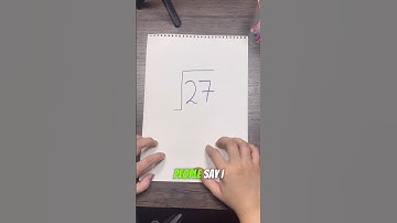 Wat is de vierkantswortel van 27? #mathshorts #maths #squareroottrick #mathstricks #mathstips