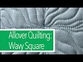 WAVY SQUARE: Perfect for Allover Quilting or Custom Block Based Quilts