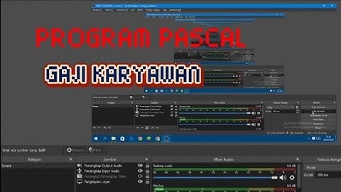 PROGRAM PASCAL "MENGHITUNG GAJI KARYAWAN"