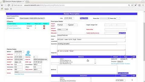 HIMS from KrisKo Software : OPD - How to Create Digital Prescription by Doctor