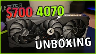 Gigabyte AORUS GeForce RTX 4070 MASTER | Unboxing and Install