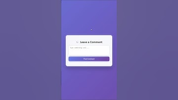 Create a Glowing Comment Box Using HTML, CSS & JavaScript.
