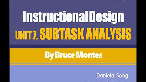 [eMOOCQ]AD-Instructional-Design-U07-Subtask Analysis