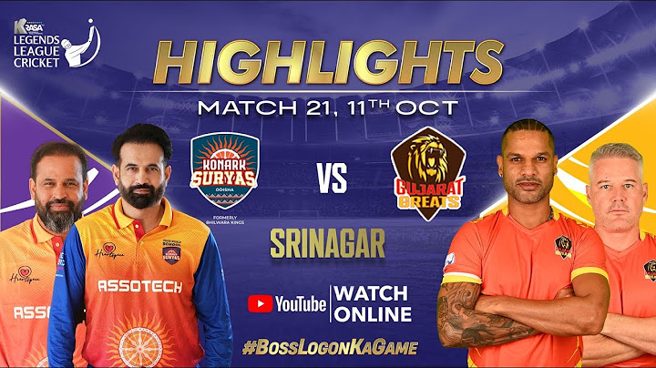 Highlights Match 21 : Konark Suryas Odisha VS Gujarat Greats | Legends League Cricket 2024 | LLC T20