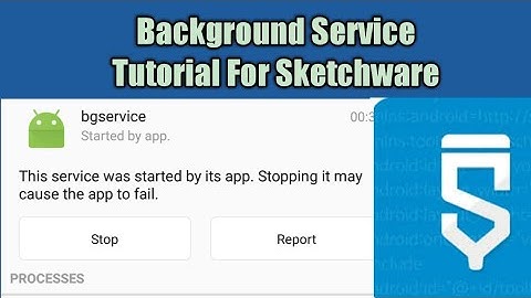 Background Service Tutorial For Sketchware Project