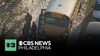 10 hurt in school bus crash in Moorestown Township, New Jersey