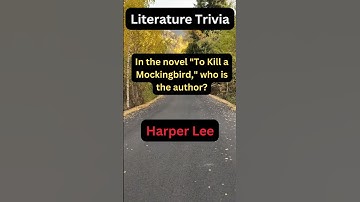 GENERAL KNOWLEDGE TRIVIA QUIZ 2: Literature Quiz Questions 📚📝🤔 #Shorts #facts