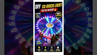 DIY CD Disco Light 😍 | Ghar Par Banaye Amazing RGB Light 🔥