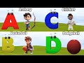 ABC Phonics Song , Sports Song , Sports phonics song for toddlers to learn alphabets, abc song
