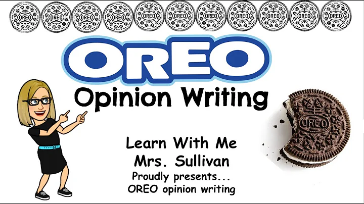 Opinion Writing: Using the letters O.R.E.O to learn how to write a persuasive or opinion piece.