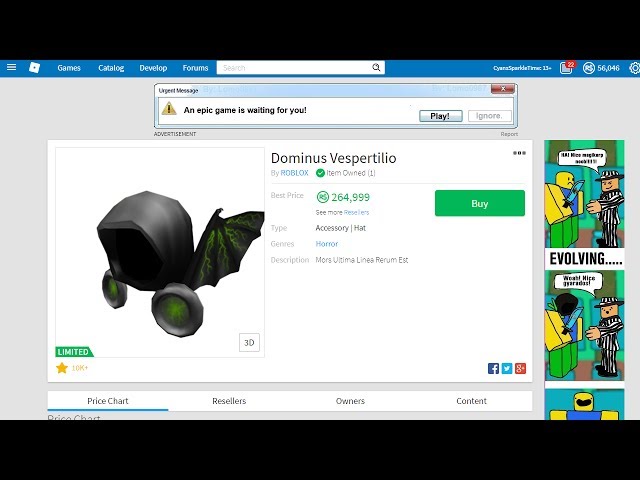 roblox dominus vespertilio