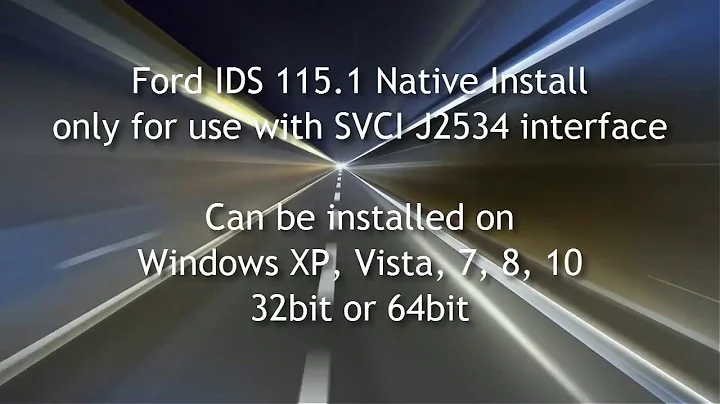 Ford IDS 115.1 Full step by step native install