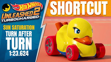 Shortcut: Sun Saturation - Turn After Turn (Time Attack) Unleashed Goal | Hot Wheels Unleashed 2
