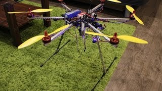 Homemade retractable landing gear for hexacopter flight test