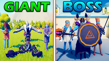 GIANT TEAM vs BOSS UNITS TEAM - Totally Accurate Battle Simulator | TABS
