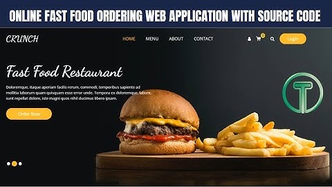 online Fast food ordering system in C# with source code || restaurant web application Asp.net