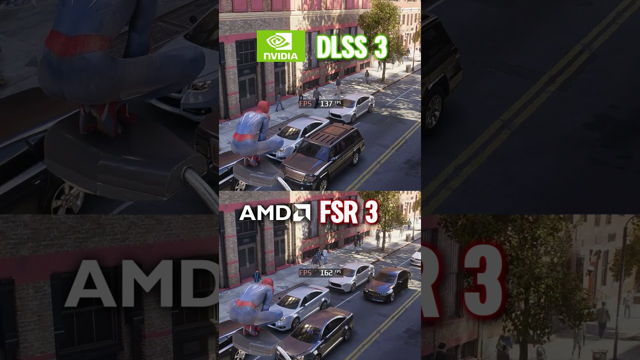 NVIDIA DLSS VS AMD FSR : Spider-Man 2 