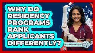 Why Do Residency Programs Rank Applicants Differently? - Med School Survival Guide
