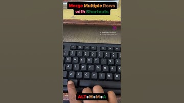 Merge Multiple Rows with shortcuts✅😱 #shorts #shortsvideo #youtubeshorts