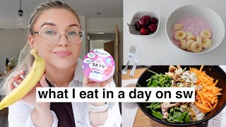 WHAT I EAT IN A DAY on slimming world | working from home and eating out