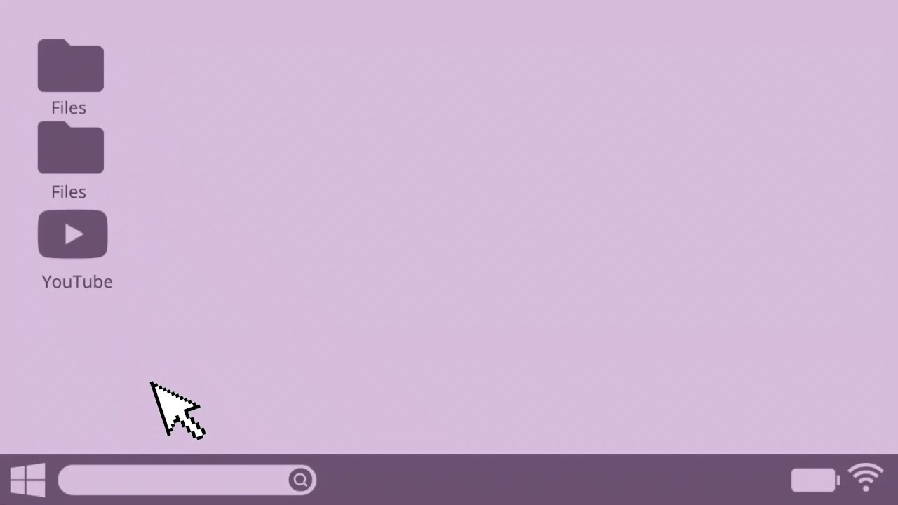 Cute computer login intro Template |no background |