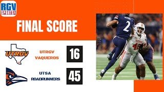 Information UTRGV Football Highlights: UTRGV @ UTSA - Week 1 (9/5/26) Update