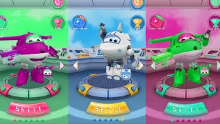 Super Wings Jett Run - Jett Purple, Astra & Jett Green Gameplay Android Games