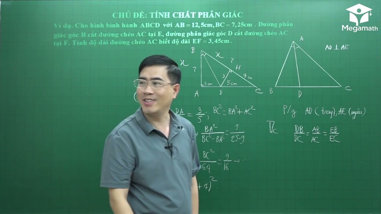 Bồi dưỡng HSG Toán 8 - Tính chất phân giác - Thầy Bùi Minh Mẫn