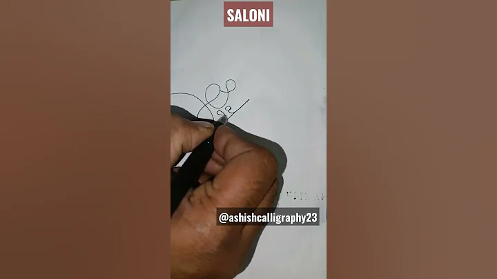Signature style for "Saloni" | signature for "S" | #signatureshorts #ashishcalligraphy23 |