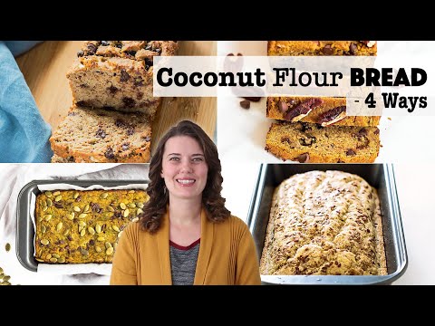 How to make Coconut Flour Bread 4 different Ways
