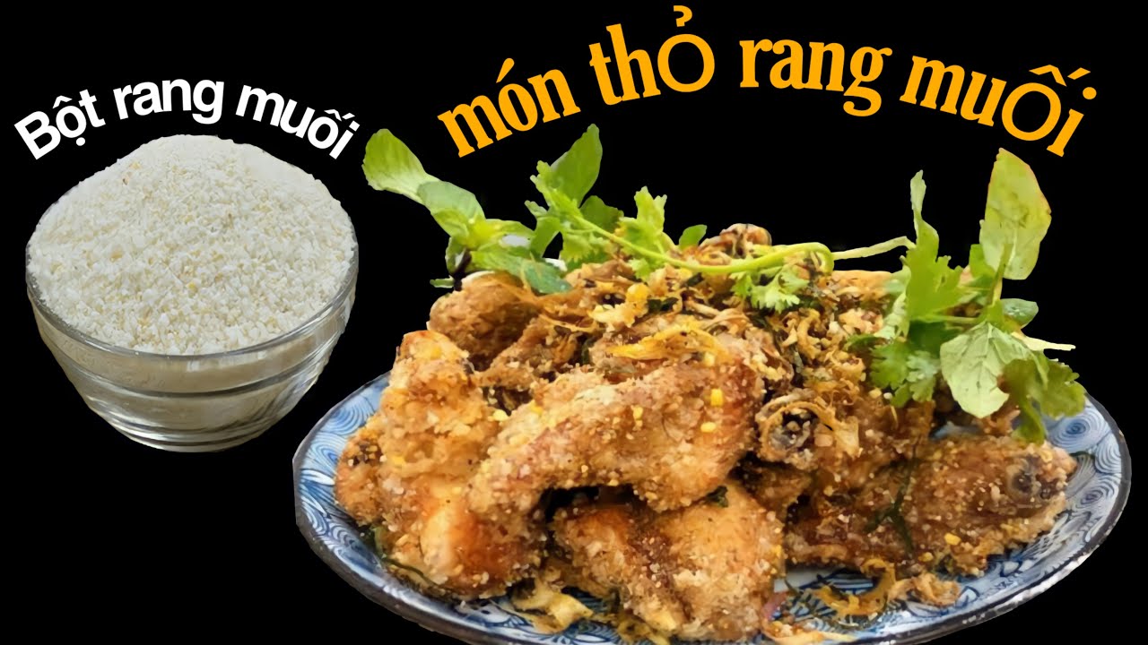 bột rang muối & test món thỏ rang muối trong mềm ngoài giòn. #top món ...
