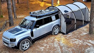 💰 MILLION DOLLAR CAMPING?? 🚀HI-TECH FUTURE OUTDOOR LIFE \/ Land Rover DEFENDER