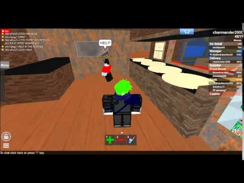 Roblox How To Get Free Money At Work At A Pizza Place - 